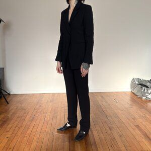 THE KOOPLES STRAIGHT LEG MID-LOW RISE SUITING PANTS size 36